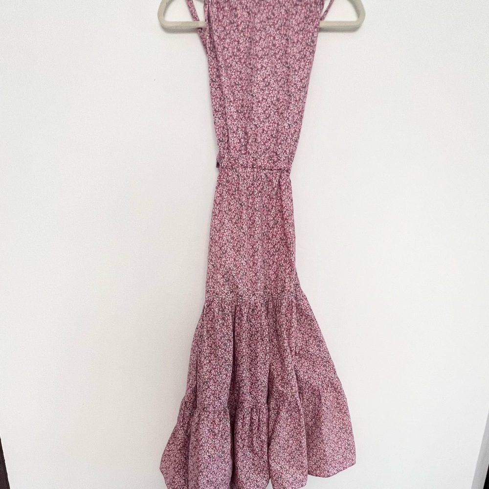LA VIE REBECCA TAYLOR Meadow Floral Tie Back Tiered Sundress Size Medium - Picture 12 of 12